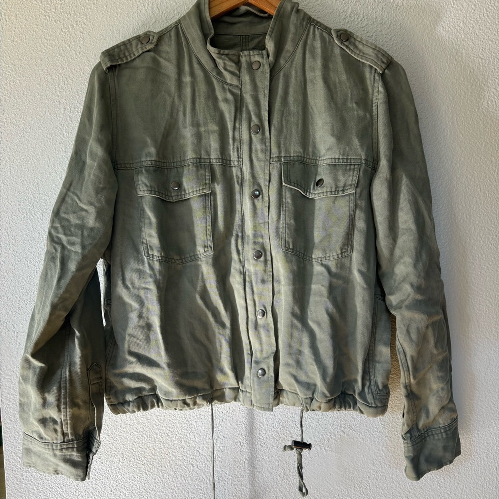 Rails Linen utility jacket - Picture 2 of 4